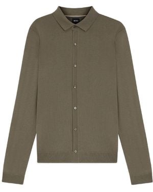 BOSS Helbert Regular Fit Shirt - Green