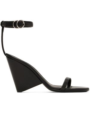 Courreges Oblique Sandals - Black