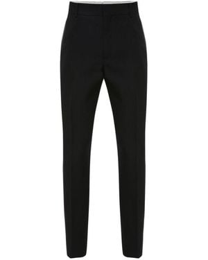 McQueen Slim-Cut Tailored Trousers - Black