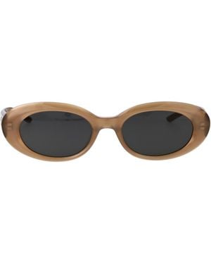 Gentle Monster Molta Oval-Frame Sunglasses - White