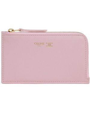 Celine Long Zipped Card Holder - Pink