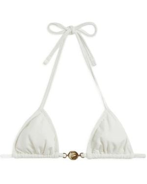 Reina Olga Splash Bikini Top - White