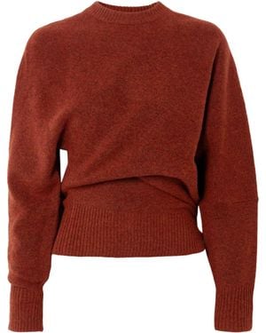Proenza Schouler Abie Boiled Knitted Jumper - Red