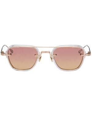 Akoni Jura Geometric-Frame Sunglasses - Pink