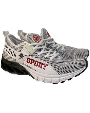 Philipp Plein Logo Details Casual Sports Shoes - Gray