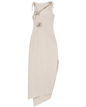 Coperni Flower Gown - White