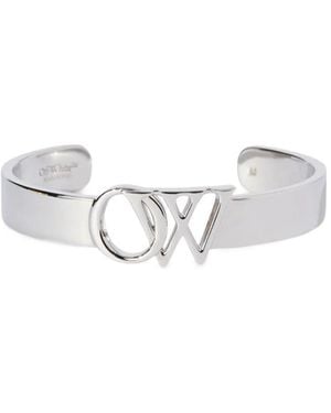Off-White c/o Virgil Abloh Logo Cuff Bracelet - White