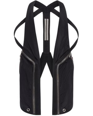 Rick Owens Bauhaus Zip Vest - Black