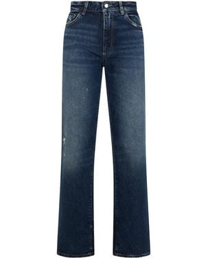 ICON DENIM Didi High-Waist Straight Jeans - Blue