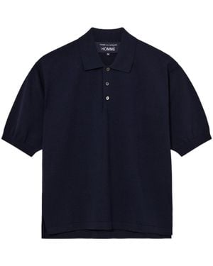 Comme des Garçons Short-Sleeved Polo Shirt - Blue