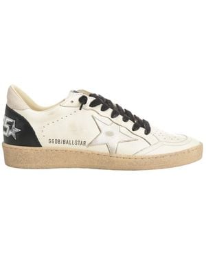 Golden Goose Ball Star Lace-Up Sneakers - Natural
