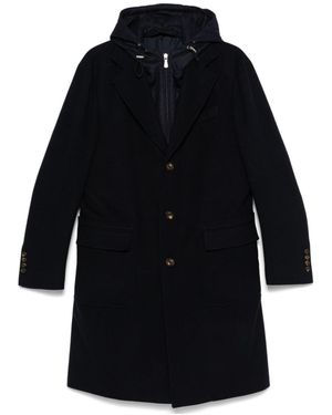 Eleventy Hooded Coat - Black