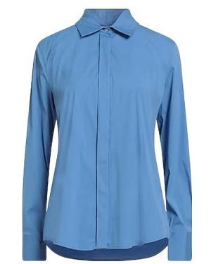 Max Mara Minimalist Stretch Shirt - Blue