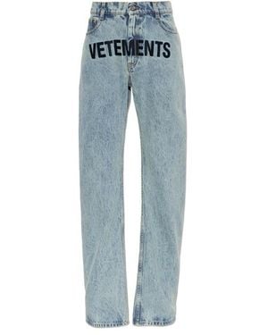 Vetements Belt-Loop Jeans - Blue