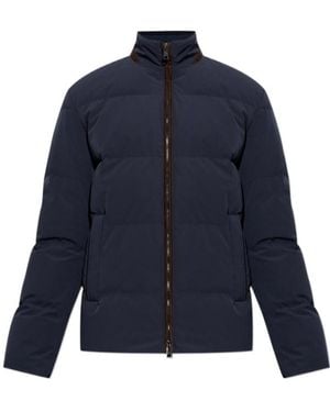 Paul & Shark Quilted Down Jacket - Blue