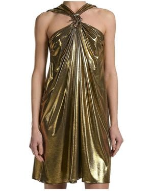 Barbara Bui Metallic Jersey Dress - Green
