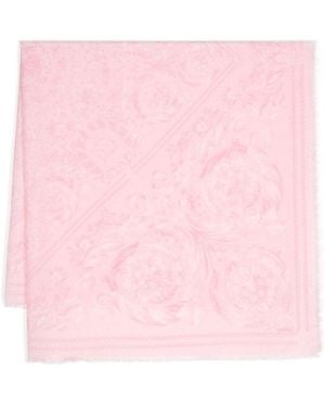 Versace Printed Scarf - Pink