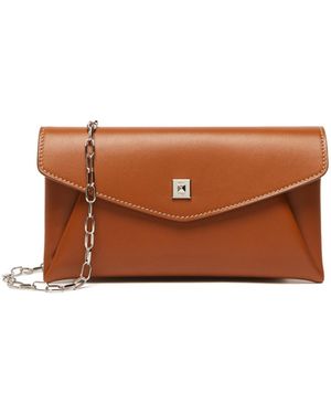 Max Mara Leather Envelope Wallet - Brown