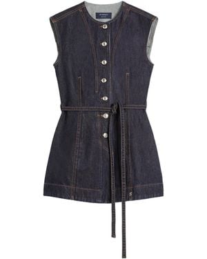 Sportmax Sleeveless Denim Top - Blue