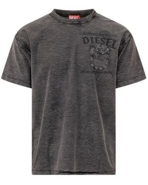 DIESEL Crew Neck T-Shirt - Grey