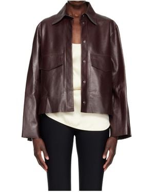 Nour Hammour Long-Sleeved Jacket - Brown
