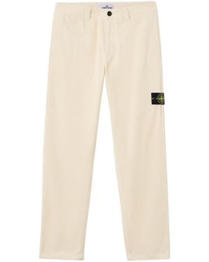 Stone Island Regular-Fit Chino Pants With Contrast Pocket - Natural