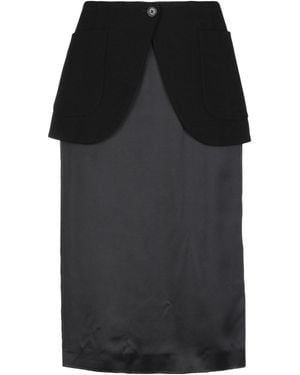 Maison Margiela Minimalist Satin Dress - Black