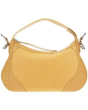 BY FAR Yana Croco Shoulder Bag - Metallic