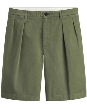Dior Pleated Chino Bermuda Shorts - Green