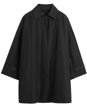 TOTEME Long-Sleeved Trench Coat - Black