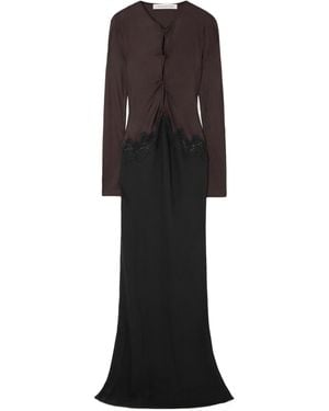 Christopher Esber Verner Lace Panel Dress - Black