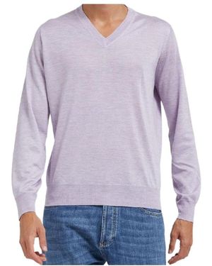 Brunello Cucinelli Long-Sleeved Knitwear - Purple