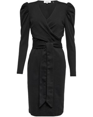 Diane von Furstenberg Belted Wrap Dress - Black