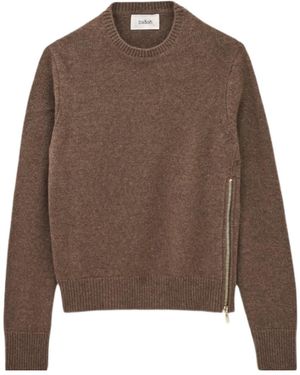 Ba&sh Cheyla Crew-Neck Knitted Sweater - Brown