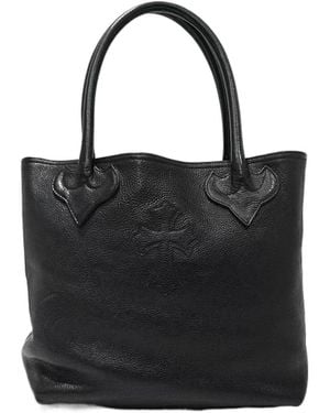 Chrome Hearts Top Handle Tote Bag - Black