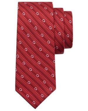 Ferragamo Printed Tie - Red