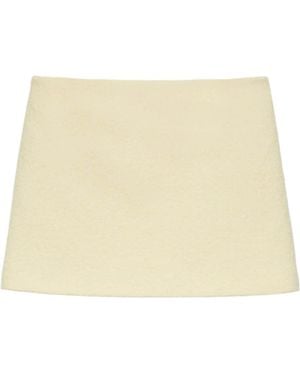 MSGM Wool Mini Skirt - Natural