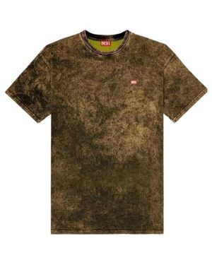 DIESEL Washed Logo T-Shirt - Green