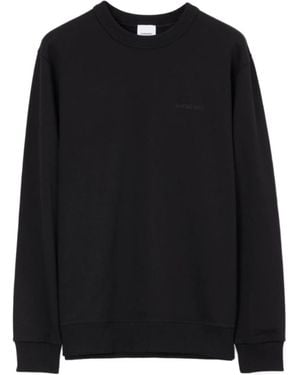 Burberry Check Ekd Crewneck Sweatshirt - Black