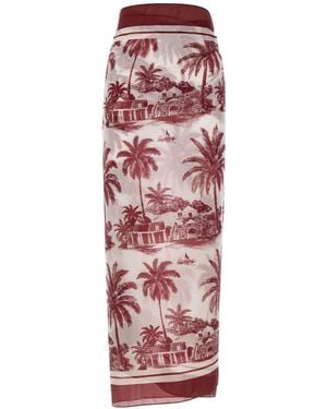MC2 Saint Barth "Thaiti" Long Sarong - Red