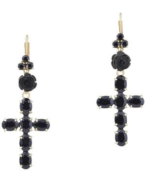 Dolce & Gabbana 18K Sicily Sapphire Earrings - White