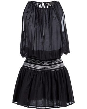Tory Burch Color-Block Sleeveless Dress - Black