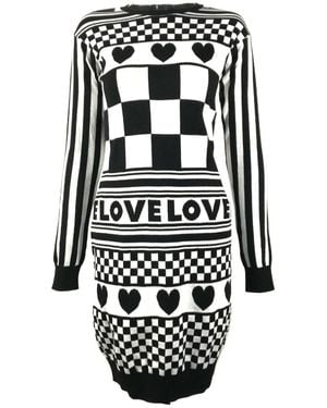 Moschino Logo Dress - Black