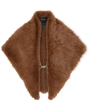 Simone Rocha Plush Scarf - Brown