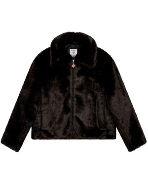 CASABLANCA Paris Faux-Fur Jacket - Black