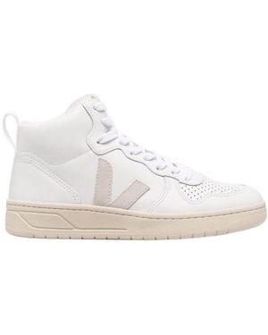 Veja V-15 High-Top Trainers - White