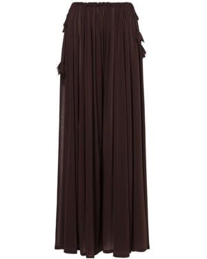 Philosophy Di Lorenzo Serafini Wide Leg Tulle Trousers - Brown