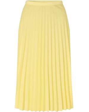 Lacoste Midi Pleated Skirt - Yellow