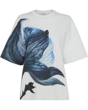 McQueen Crew Neck T-Shirt - Blue