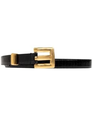 Balmain Adjustable Waist Belt - White
